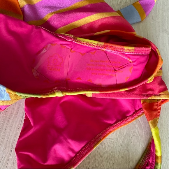 Farm Rio Shiny Stripes One Piece Swimsuit - Picture 9 of 9